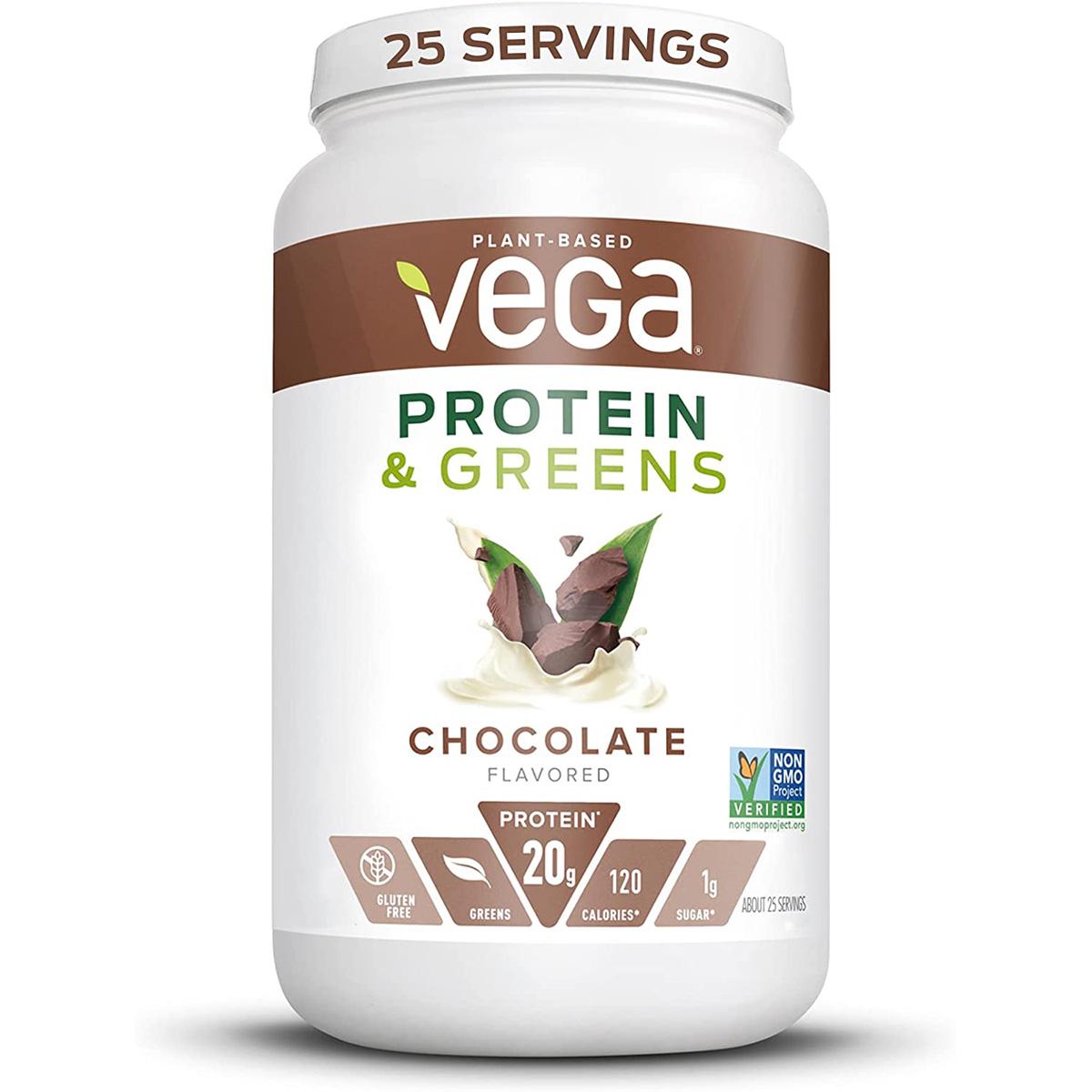 Vega Protein and Greens Chocolate Vegan Protein Powder for $17.03 Shipped