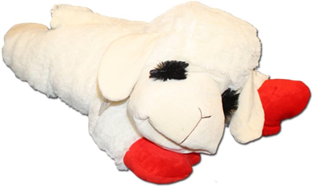 24in Multipet Lamb Chop Plush Dog Toy for $8.69