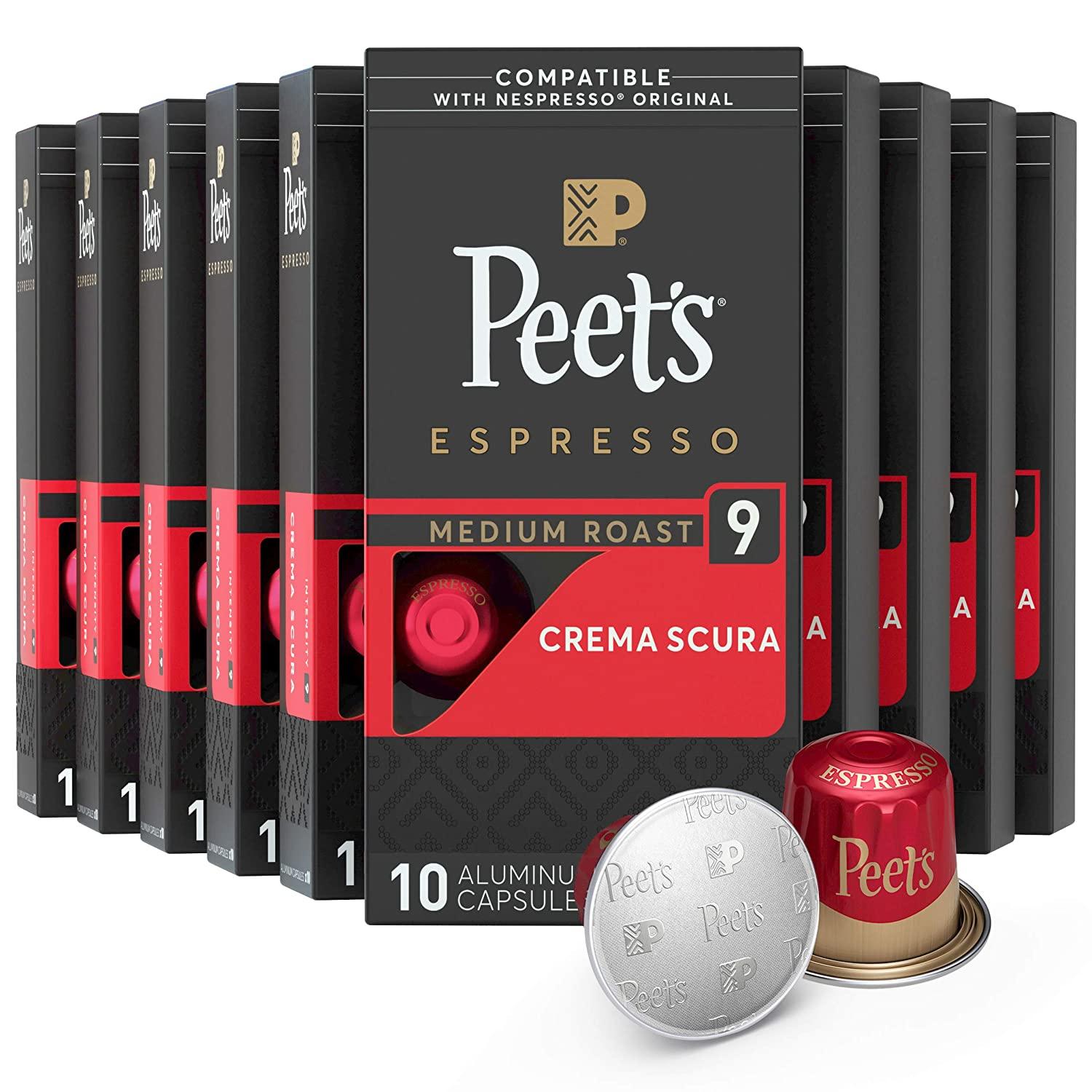 100 Peets Nespresso Capsules for $37.50 Shipped