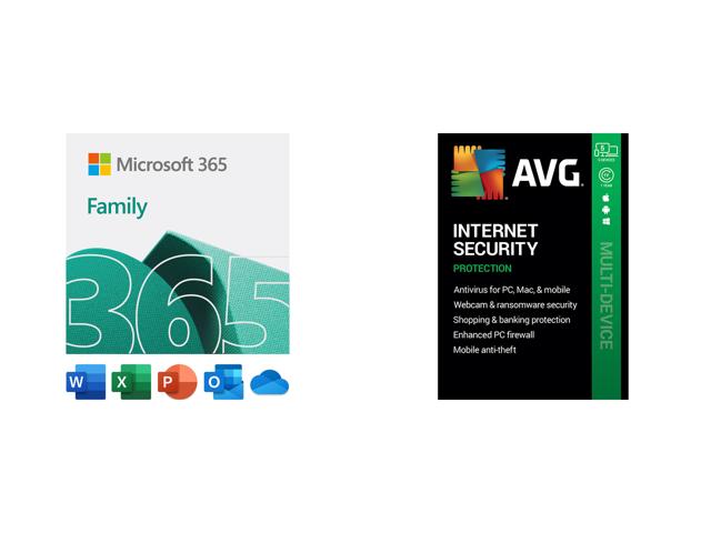 Microsoft 365 Family Subscription + AVG Internet Security for $59.98 Shipped
