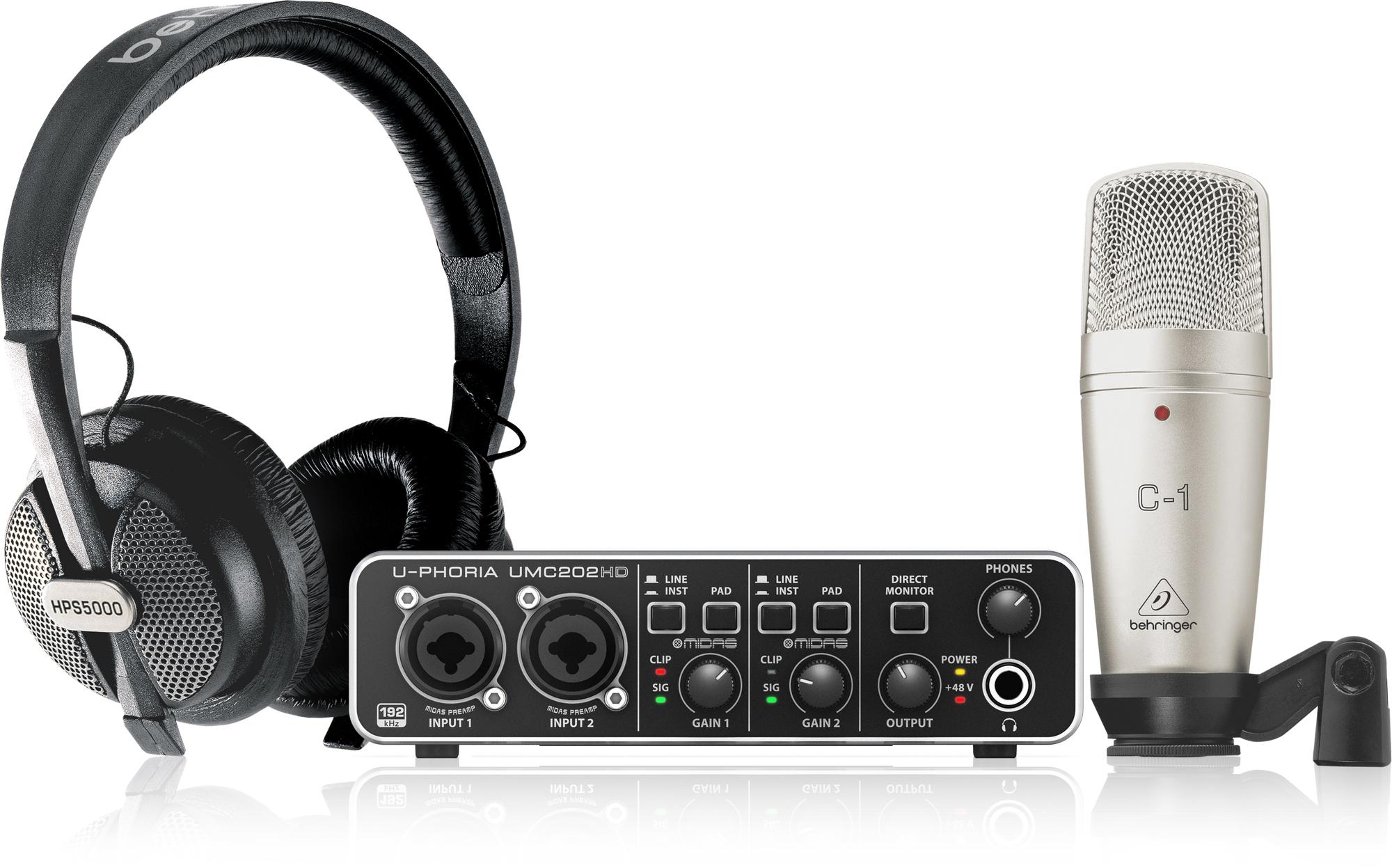 Behringer U-Phoria Studio Pro Recording Podcasting Bundle for $69 Shipped