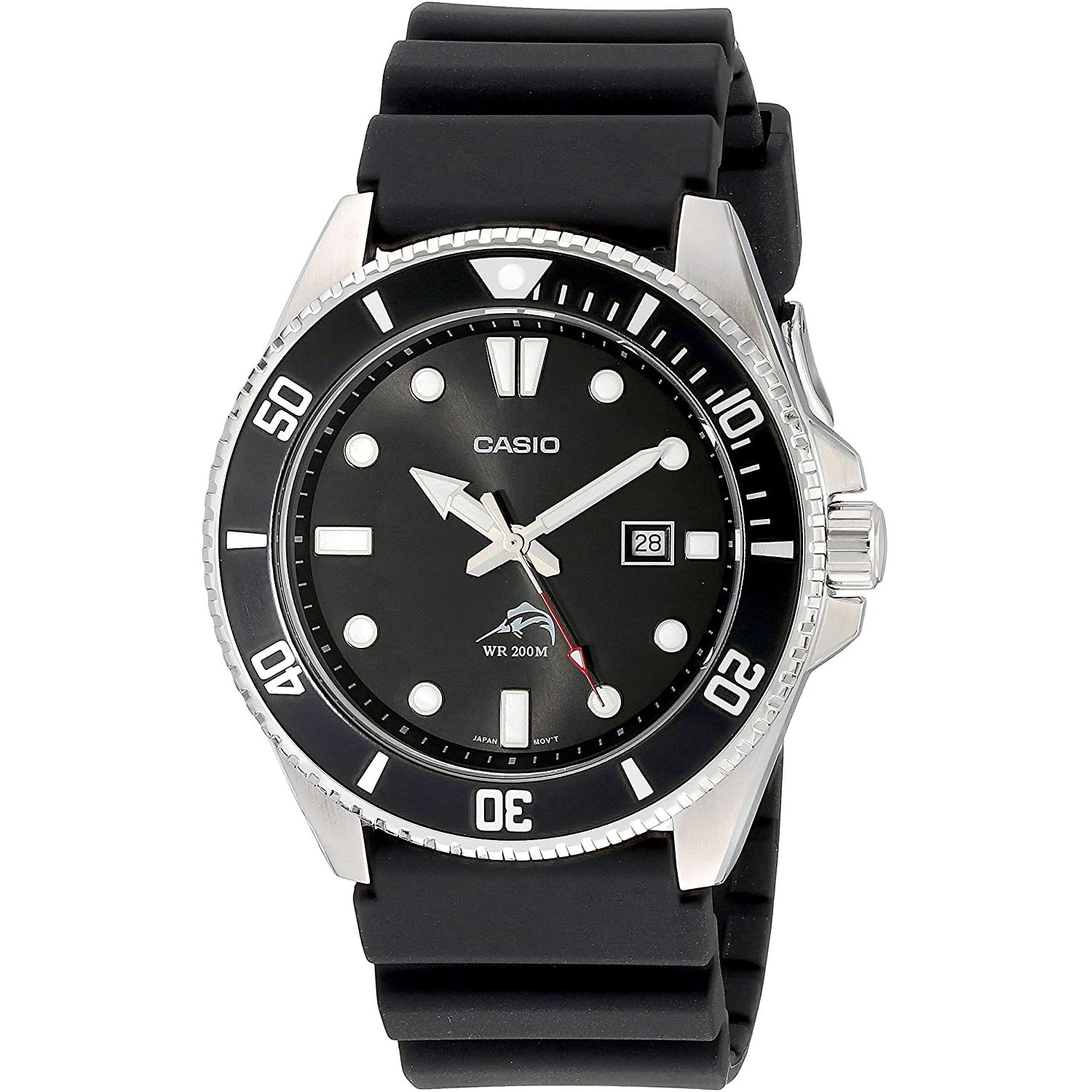Casio MDV106-1AV Men\'s Black Dive-Style Sport Watch for $42.99 Shipped