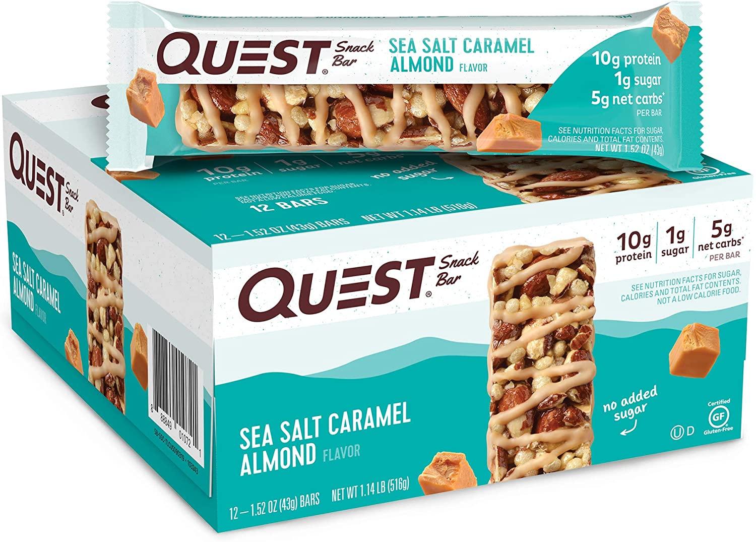 12 Quest Nutrition 10g Protein Sea Salt Snack Bar for $10.38 Shipped