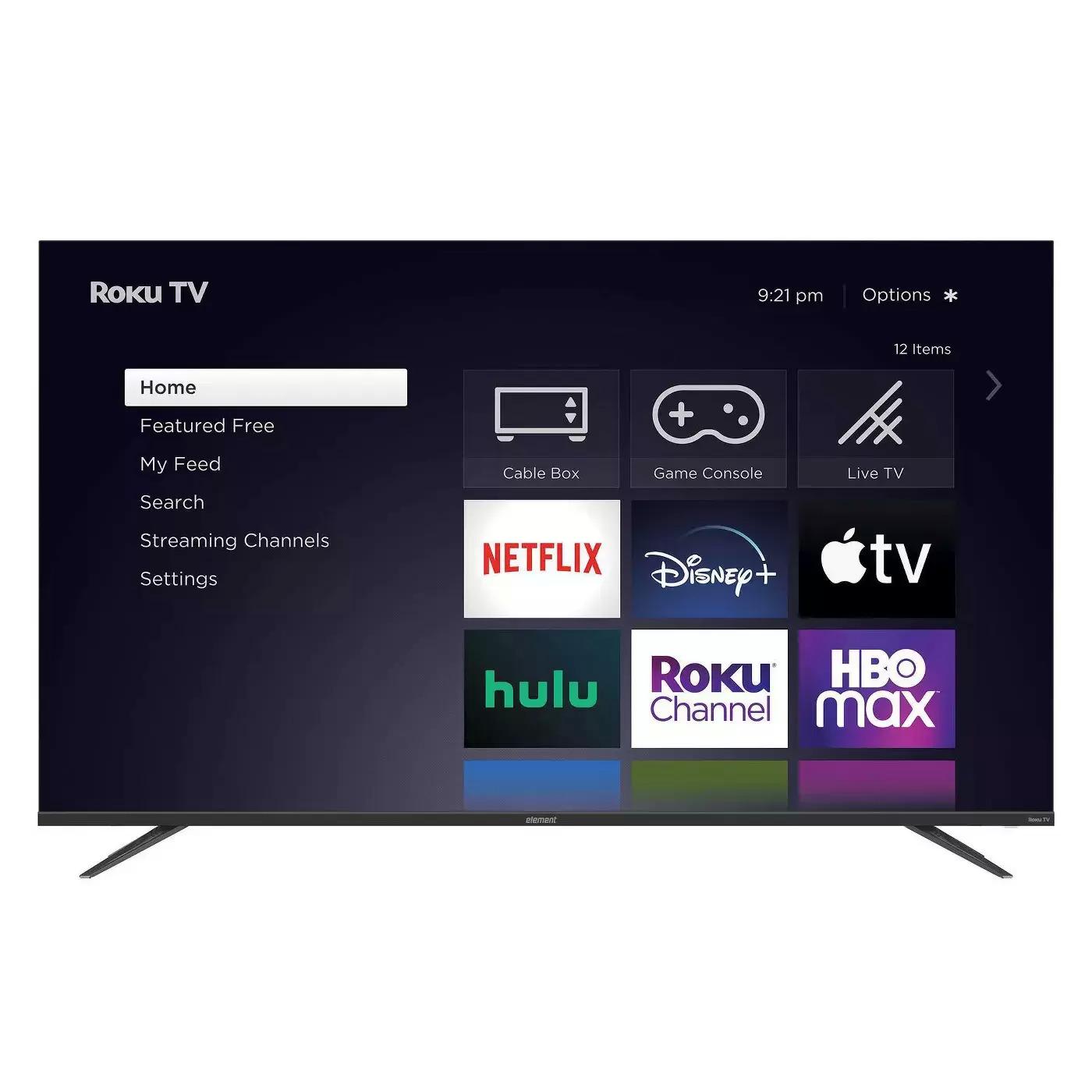 65in Element 4K UHD HDR Frameless Roku TV for $299.99 Shipped