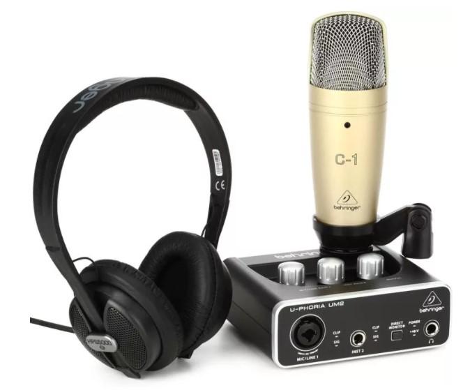 Behringer U-Phoria Studio Recording Podcasting Bundle for $49 Shipped