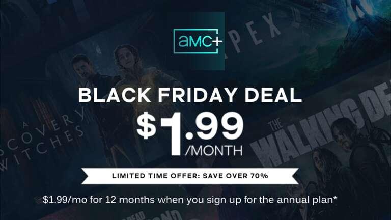 AMC+ Streaming Service 12 Months for $23.88