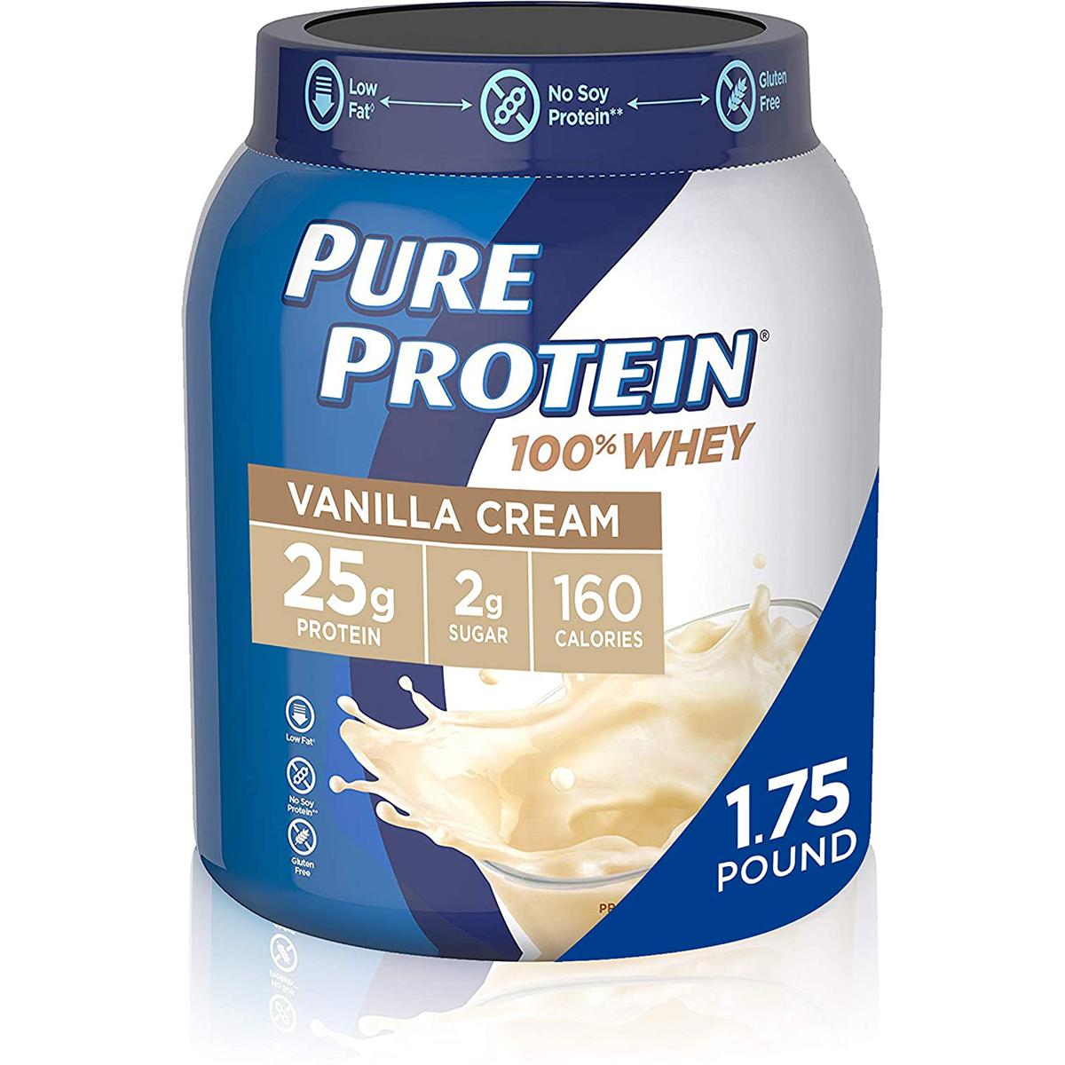 Pure Protein Gluten Free Whey Protein Powder for $10.25 Shipped
