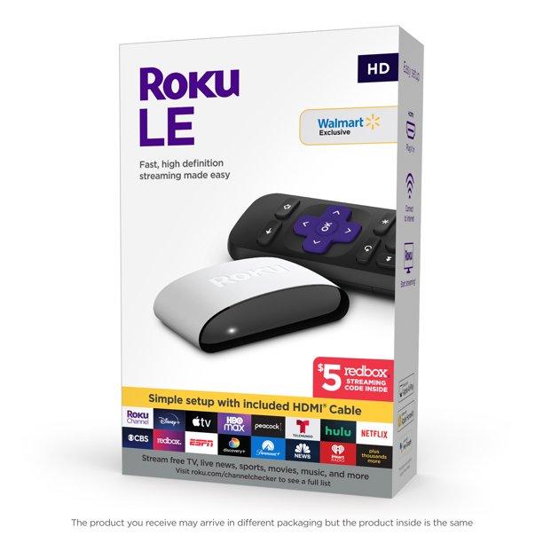 Roku LE Streaming Media Player + $5 Redbox Code for $15
