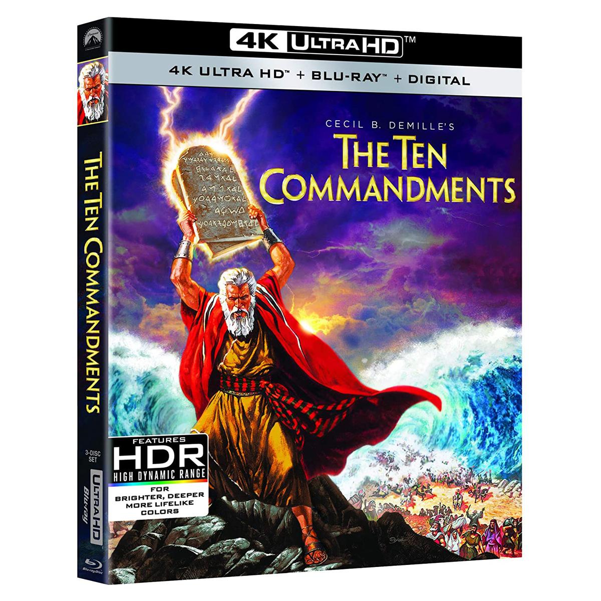 The Ten Commandments 4K Blu-ray for $12.99