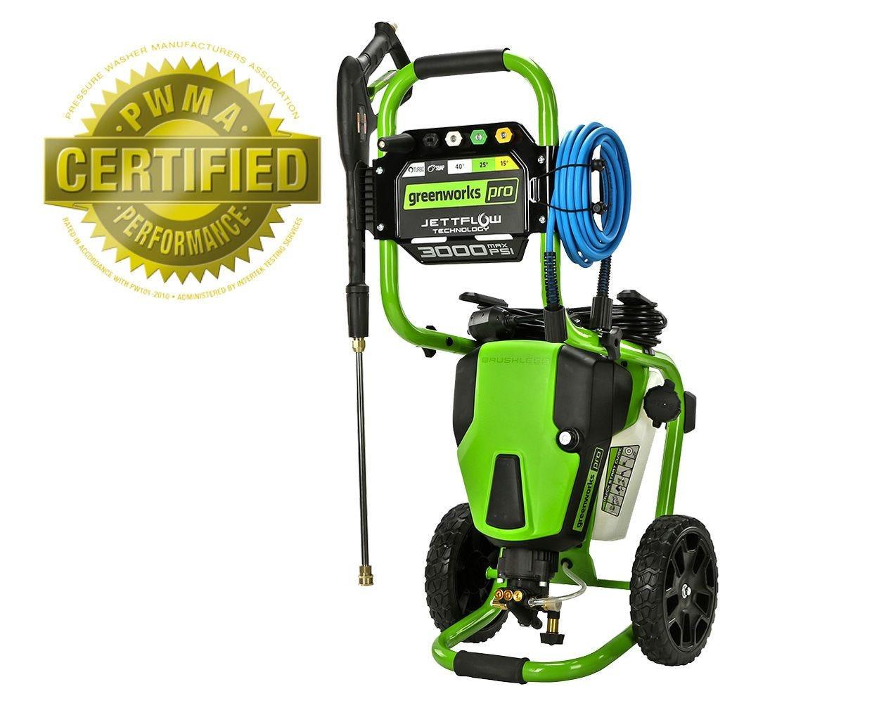GreenWorks Pro 3000-PSI Brushless 2.0GPM Electric Pressure Washer for $299.99 Shipped