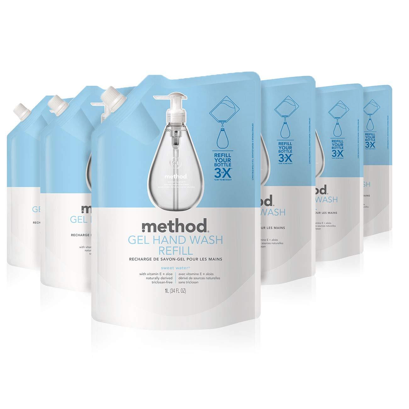 6 Method Gel Hand Soap Refill Sweet Water for $21.12 Shipped