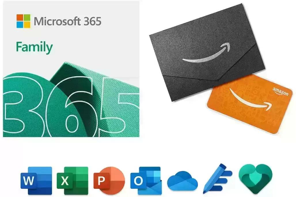 Microsoft 365 Family 12-Month Subscription + $50 Gift Card for $92.95 Shipped