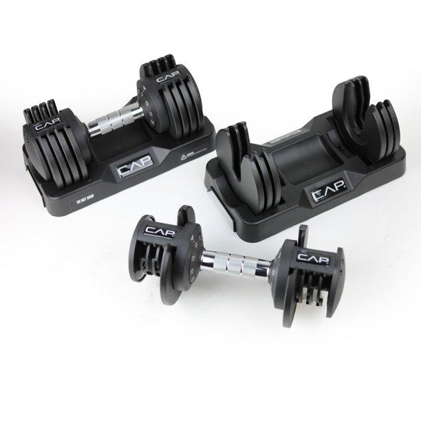 25lb CAP Barbell Adjustabell Quick Select Dumbbell Set for $88 Shipped