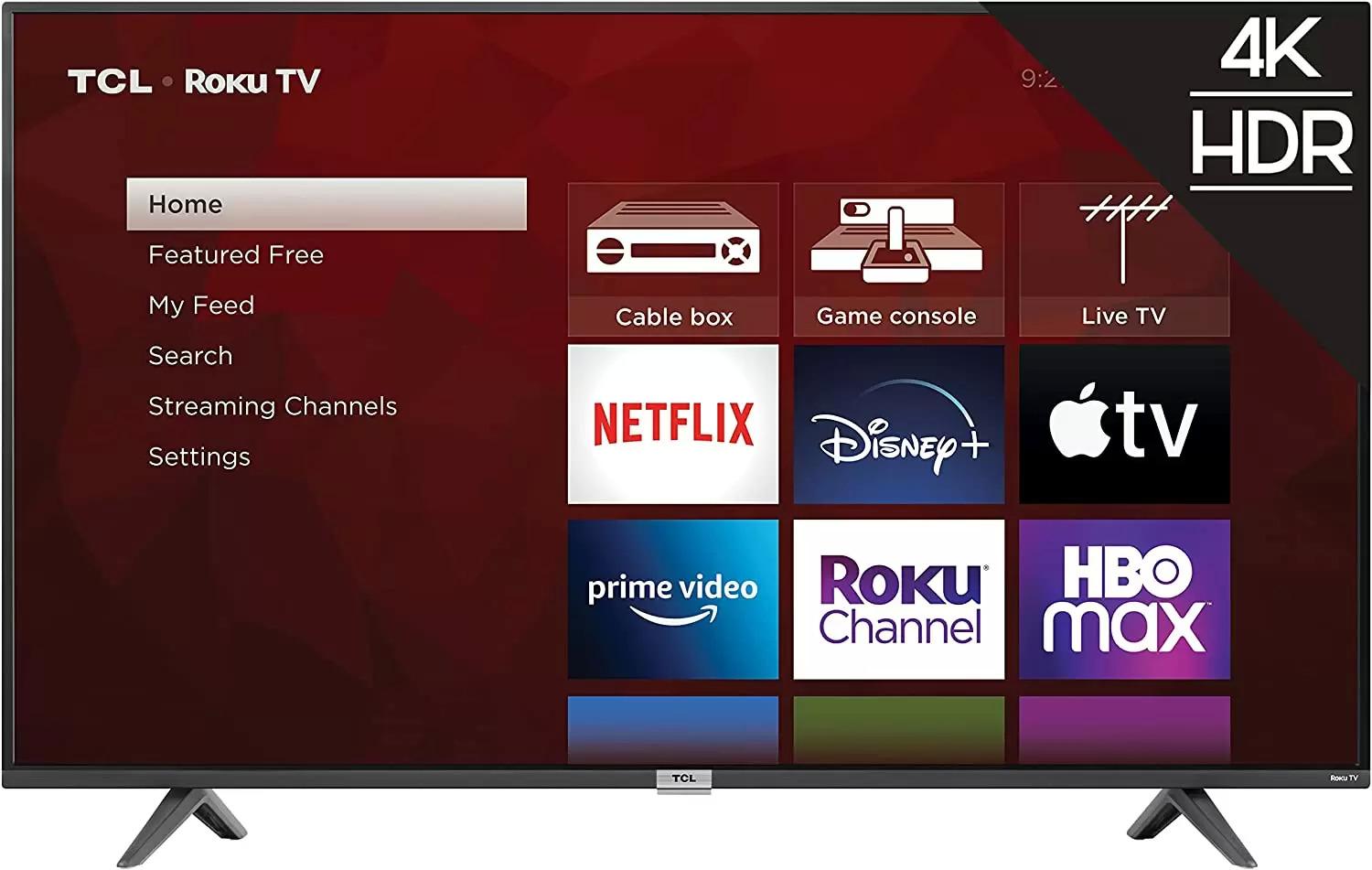 50in TCL 50S435 4-Series 4K UHD HDR Roku Smart for $271.99 Shipped