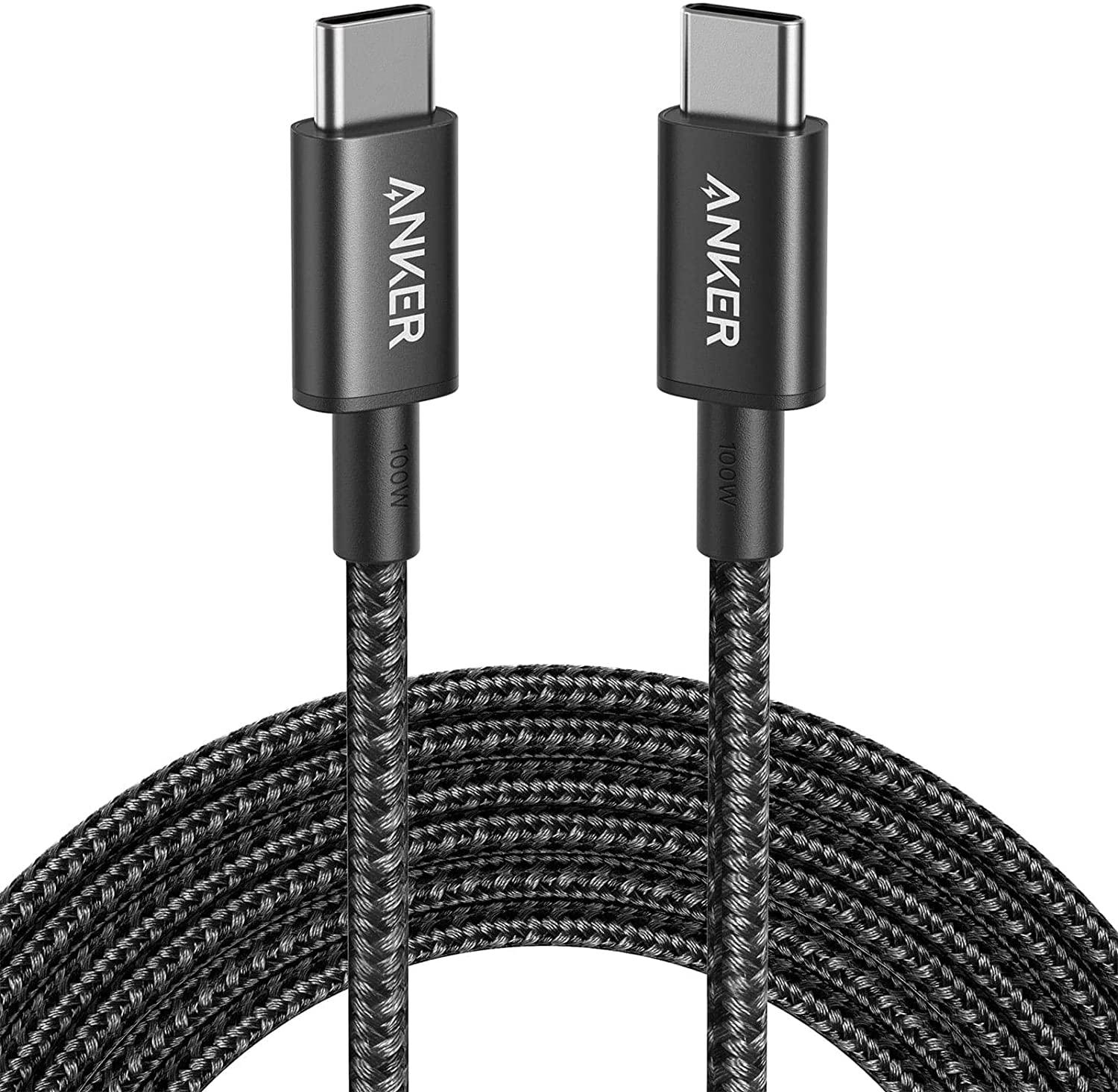 10ft Anker Nylon USB-C to USB-C Cable for $9.99