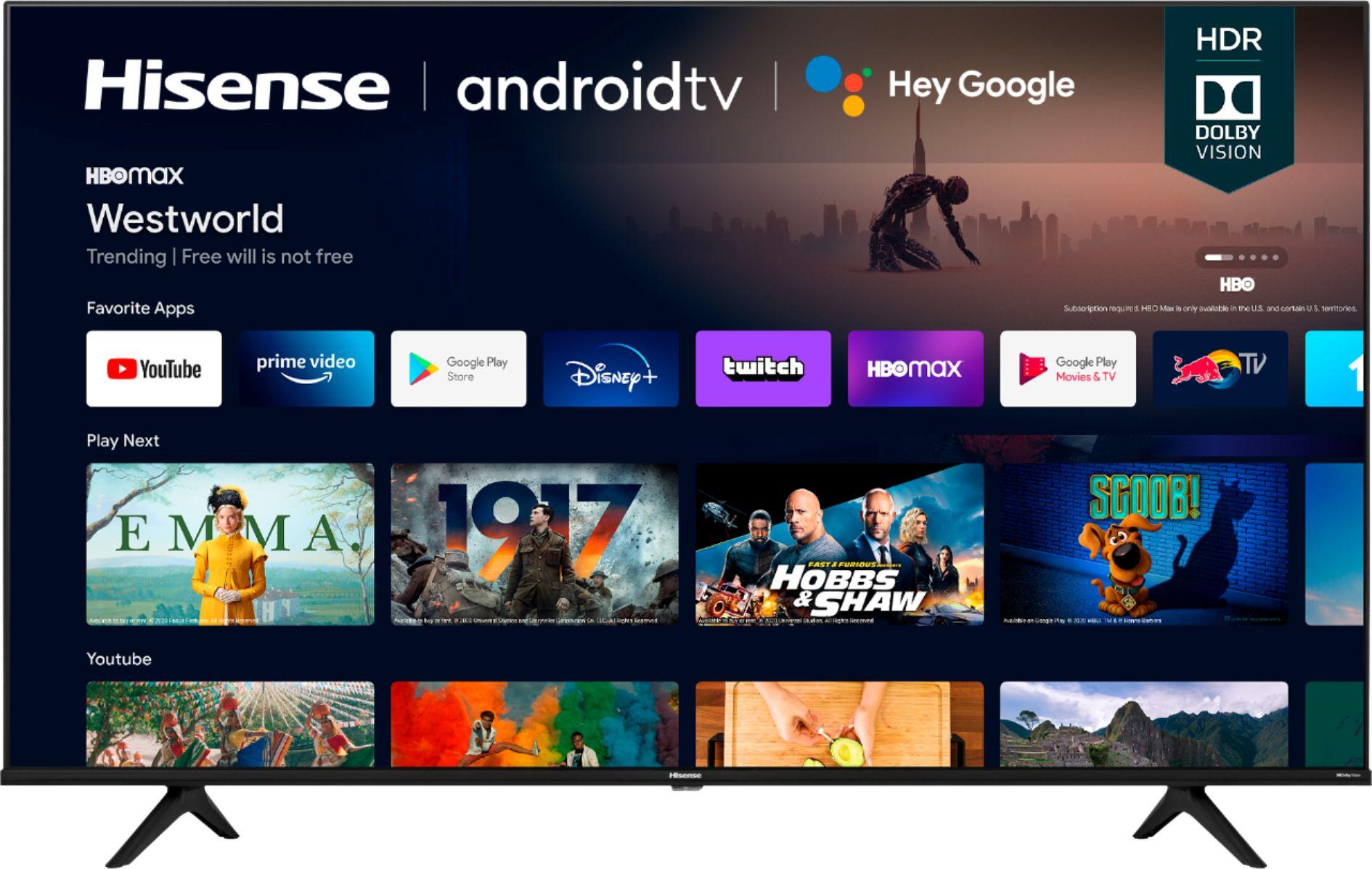 Hisense 55in A6G Series LED 4K UHD Smart Android TV for $319.99 Shipped