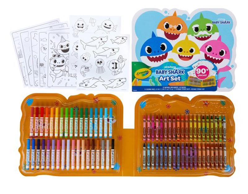 90-Piece Crayola Baby Shark Art Set for $5.98