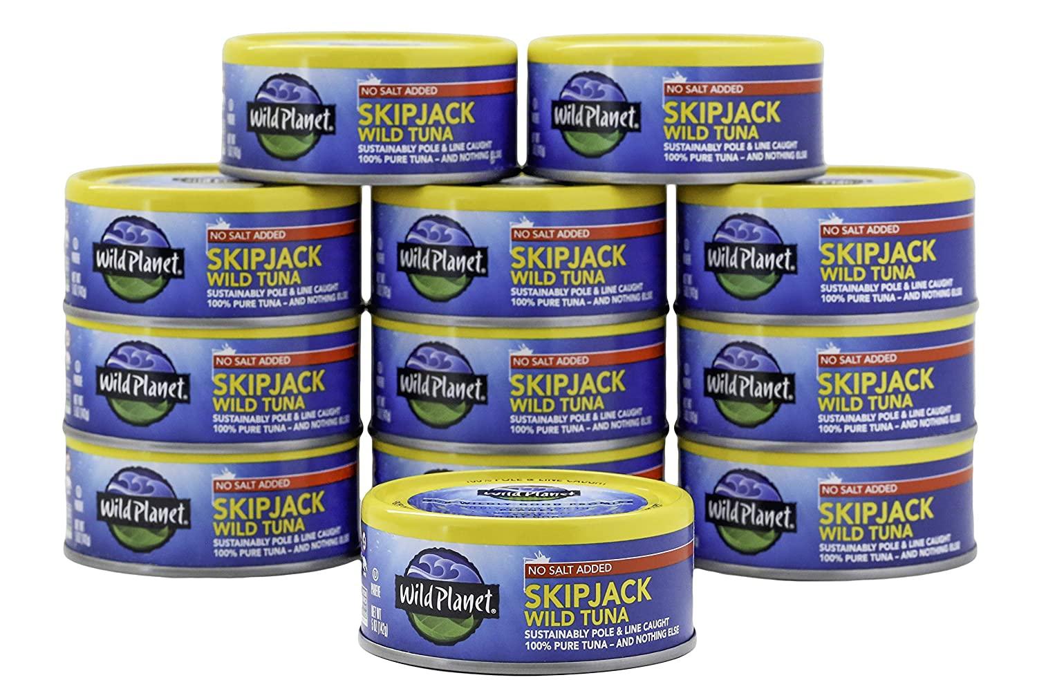 12 5Oz Wild Planet Skipjack Wild Tuna for $22.41 Shipped