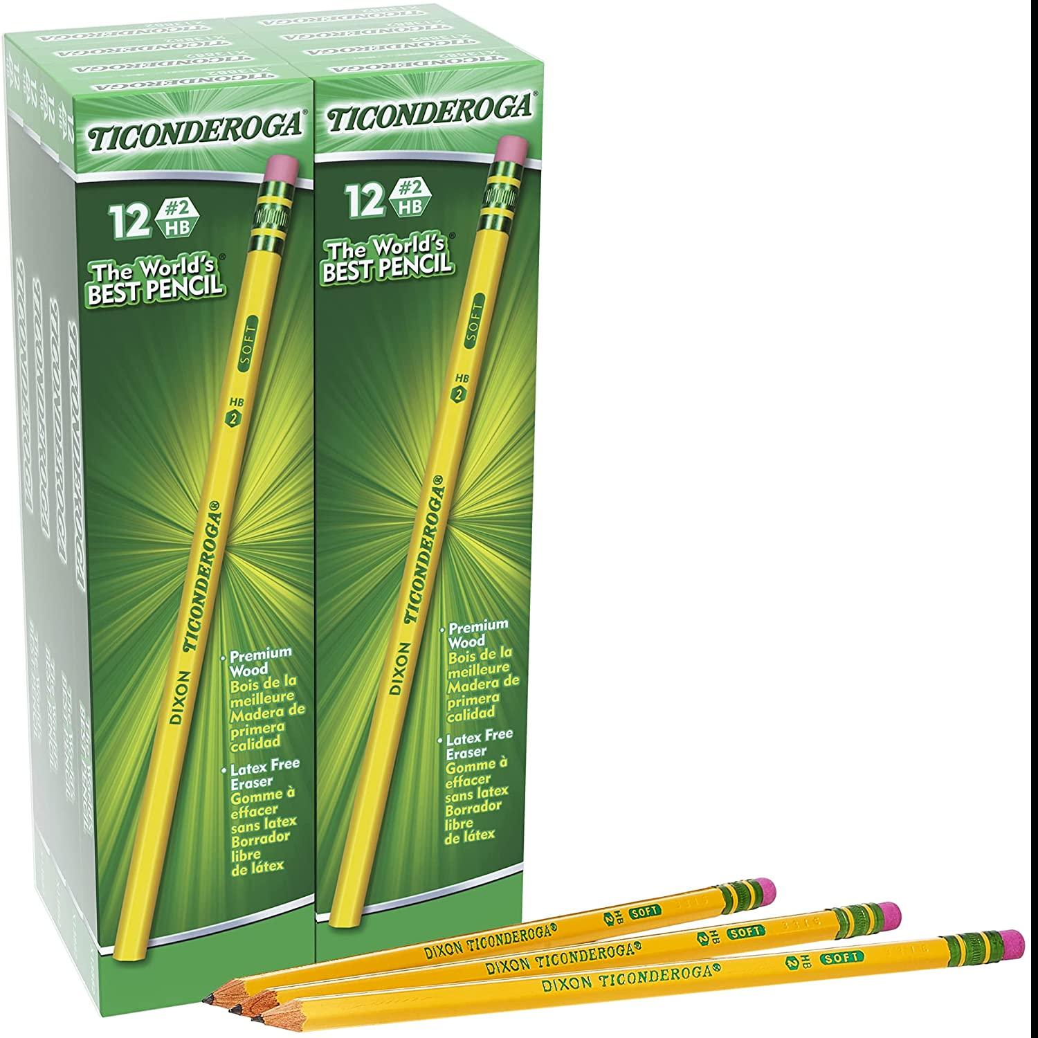 96 Ticonderoga Wood-Cased Graphite HB Pencils for $4.49 Shipped