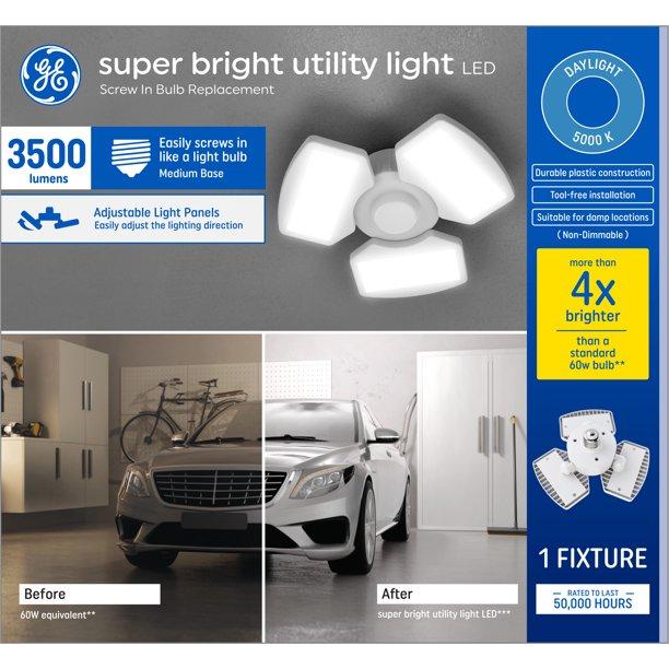 GE LED 30W 3500 Lumen 5000K Daylight Utility Light for $13.48