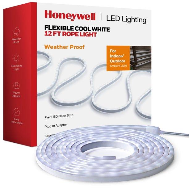12ft Honeywell Outdoor Indoor Flexible LED Neon Rope Light for $7.98