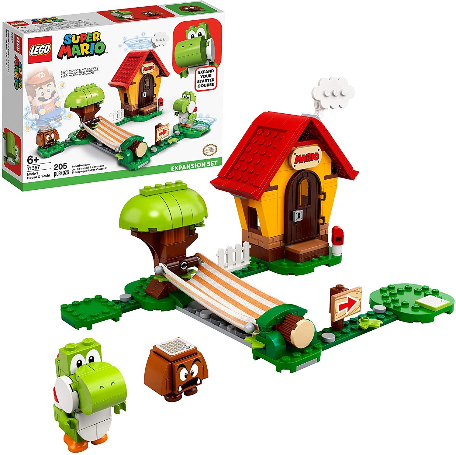 LEGO Super Mario's House and Yoshi Expansion Building Kit for $19.63