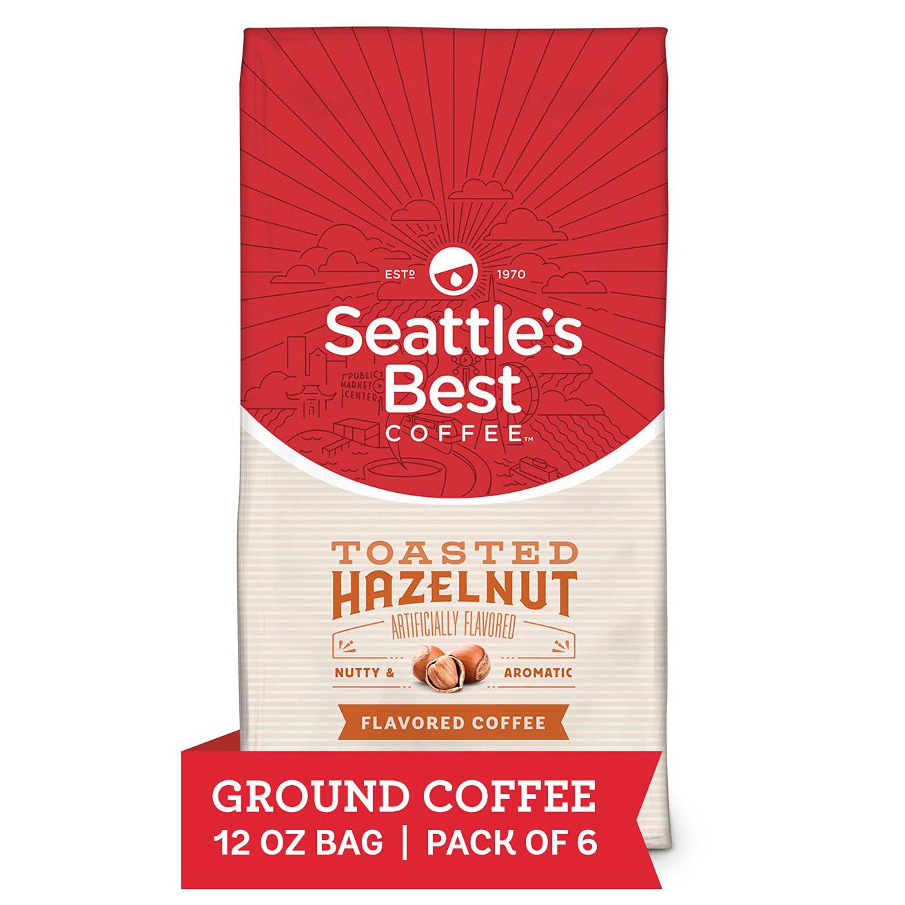 6x Seattles Best Toasted Hazelnut Medium Roast Ground Coffee for $16.72 Shipped