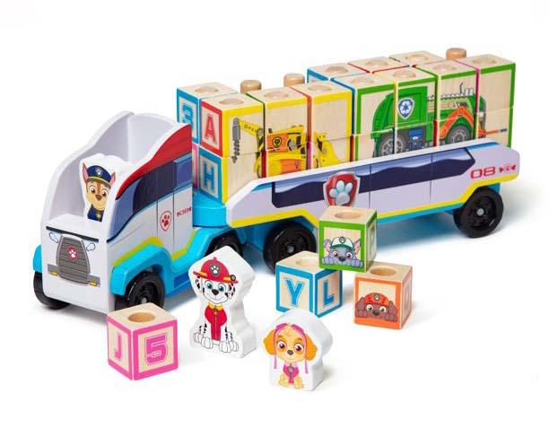 Melissa and Doug PAW Patrol Wooden ABC Block Truck for $16.19