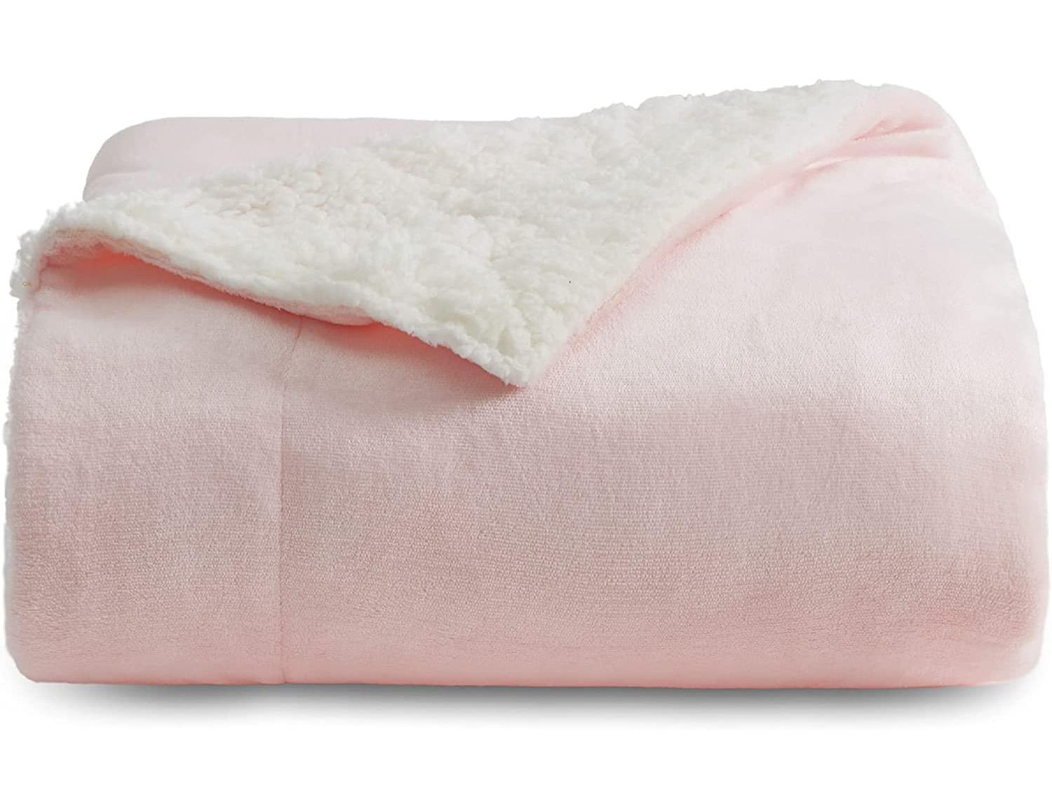 Bedsure Sherpa Fleece Throw Blanket for $16.99