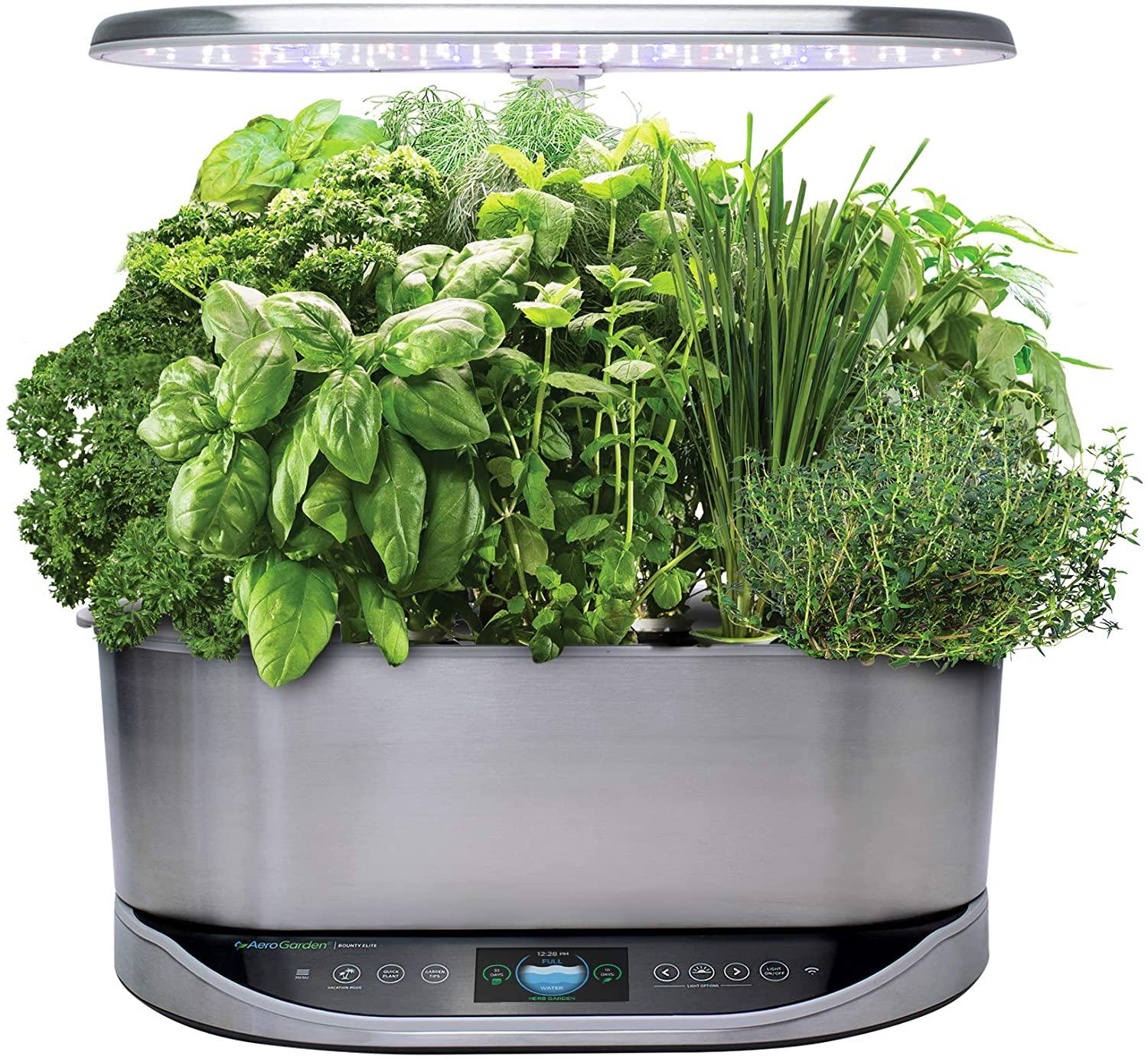 AeroGarden Bounty Elite Indoor Garden with LED Grow Light for $199.99 Shipped