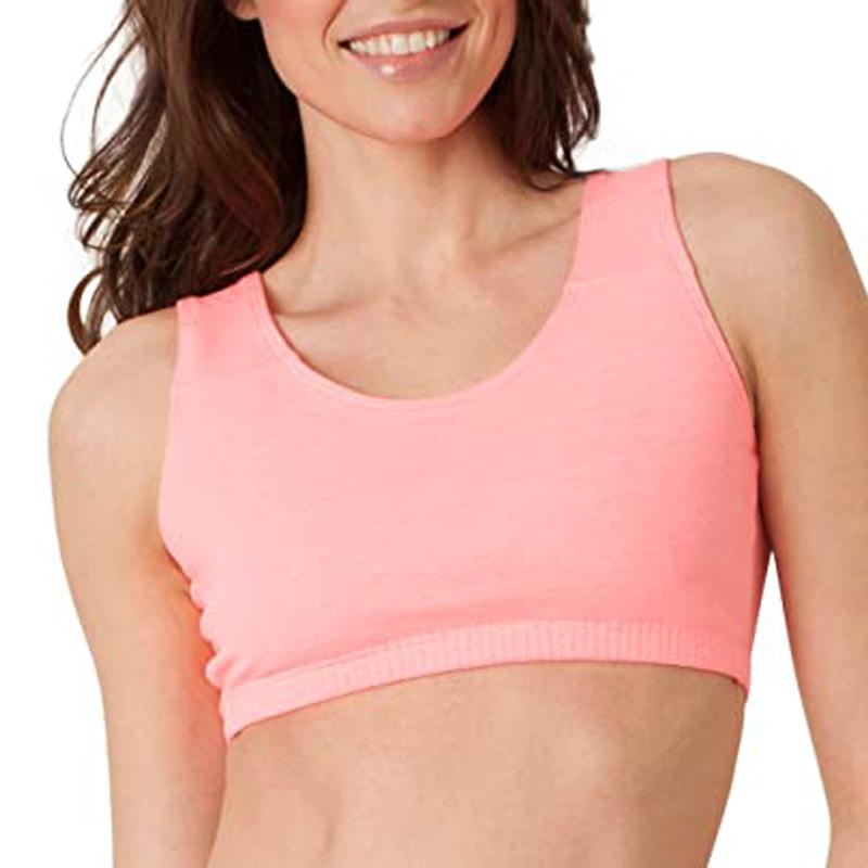 3 Fruit of the Loom Women\'s Built Up Tank Style Sports Bra for $4.48