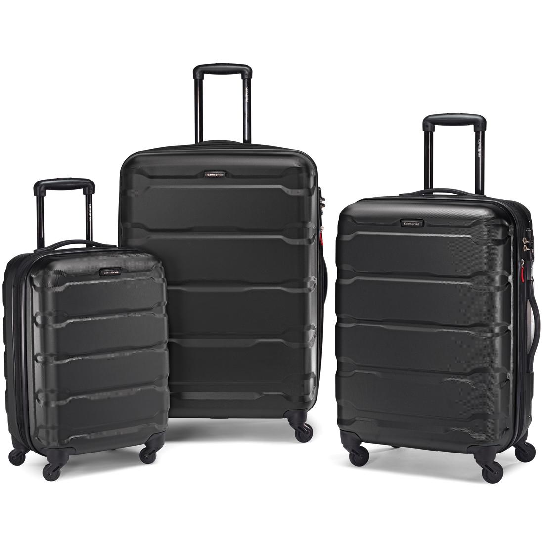 3-Piece Samsonite Omni Hardside Expandable Luggage Set for $199 Shipped