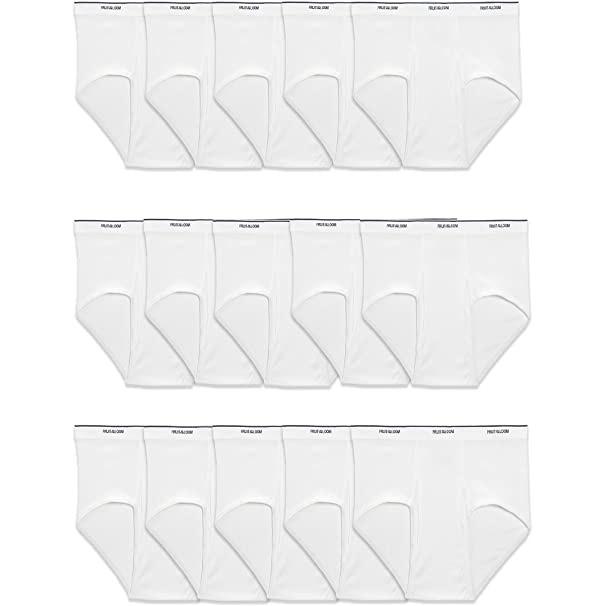 15 Mens Fruit of the Loom Tag-Free Cotton Briefs for $12.50