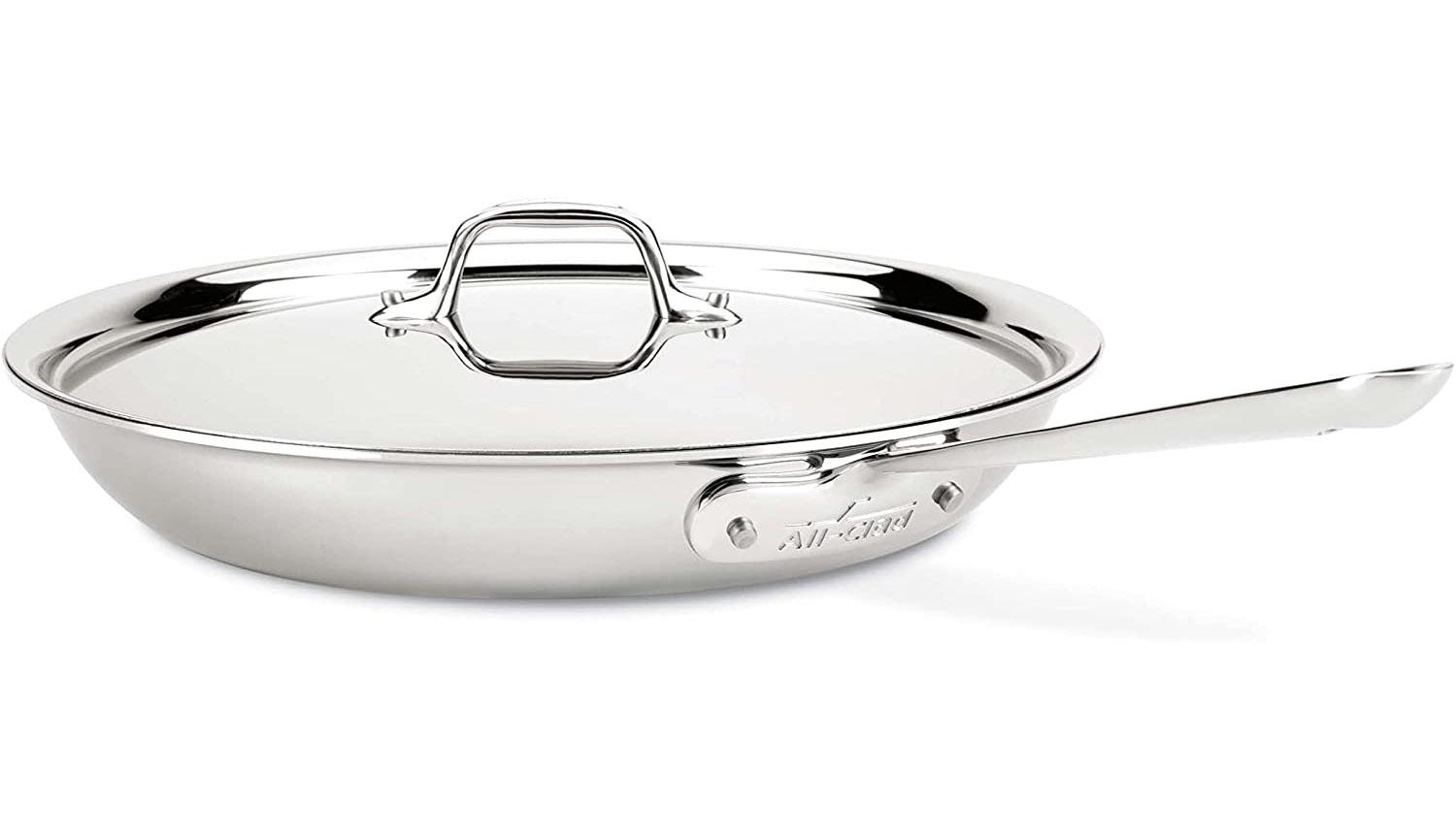 All-Clad D3 Stainless Steel 3-Ply Frying Pan with Lid for $99.99 Shipped