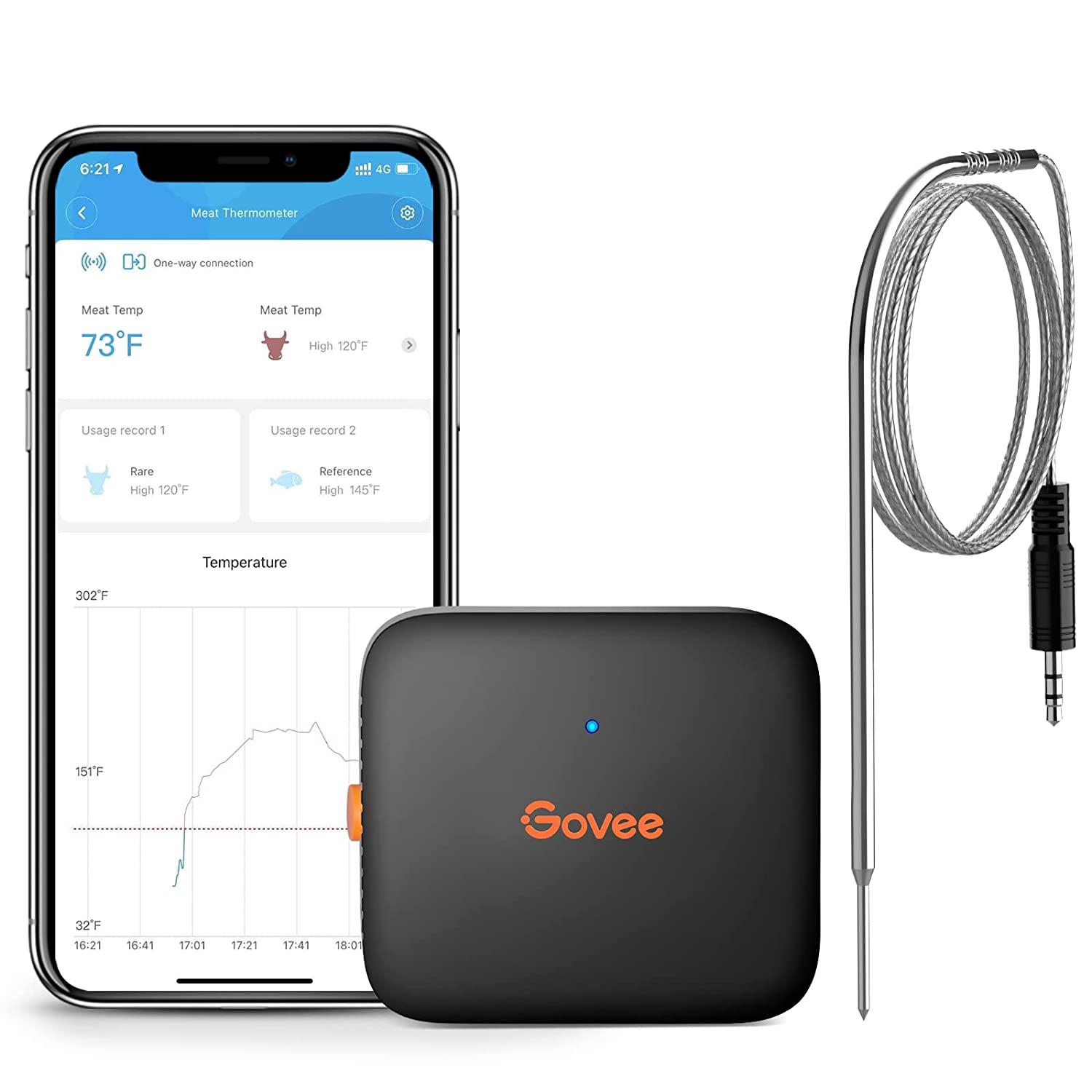 Govee Bluetooth Wireless Meat & Grill Thermometer for $7.79