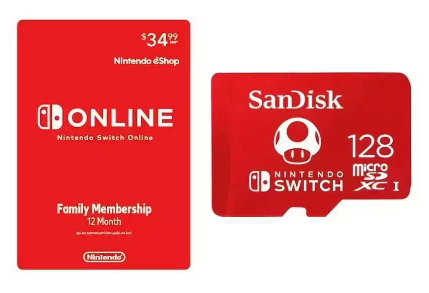 Nintendo Switch Online 12-Month Family Membership with 128GB Memory for $34.99