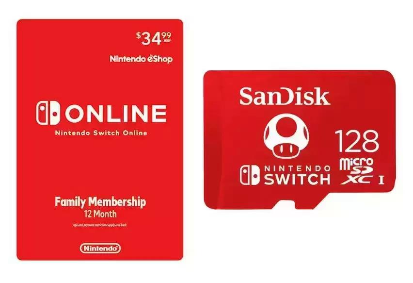 Nintendo Switch Online 12-Month Family Membership with 128GB Memory for $34.99