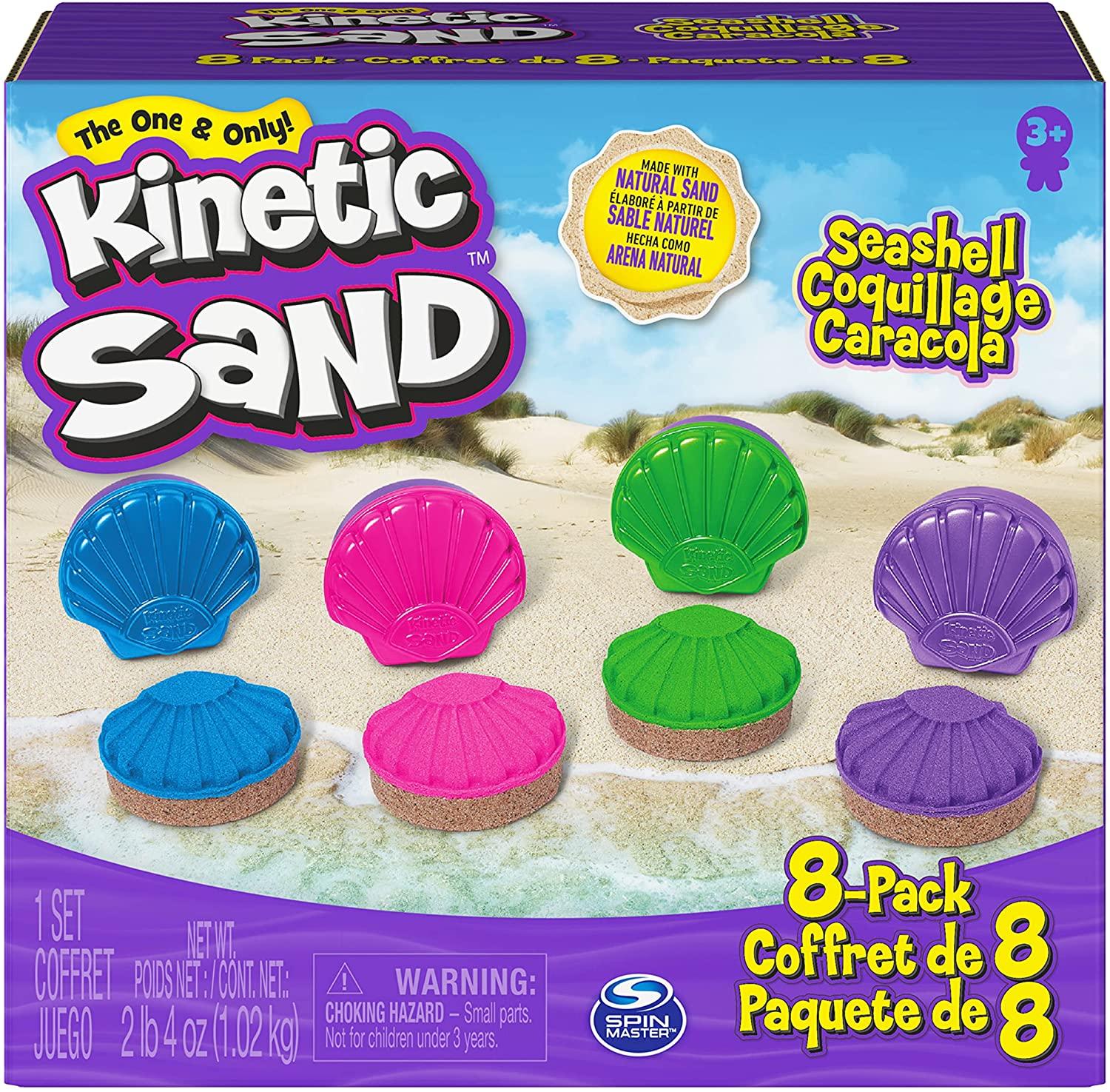 8-Pack Kinetic Sand Seashell Container Molds for $11.99