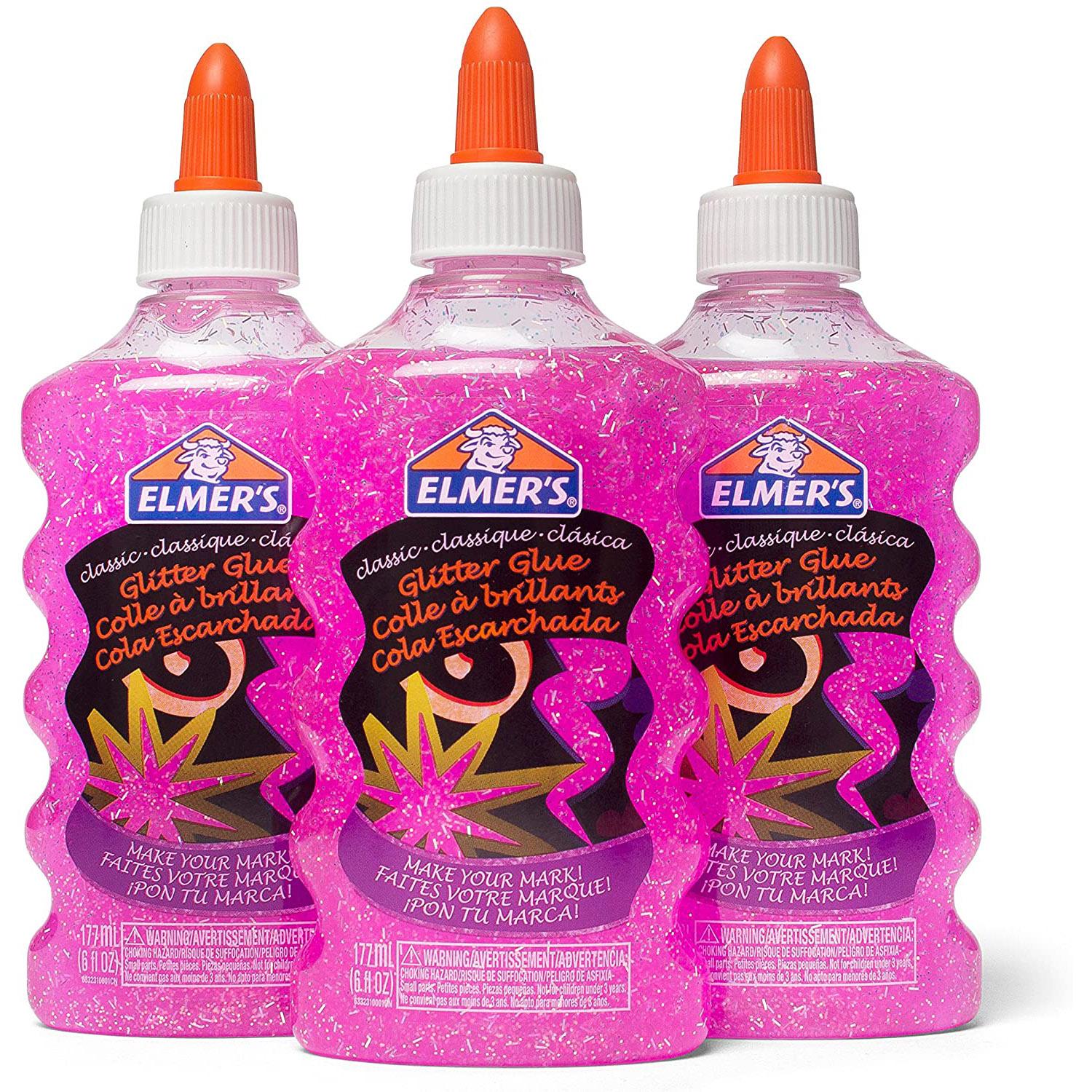 3 Elmer\'s Washable Liquid Glitter Glue for $3.46