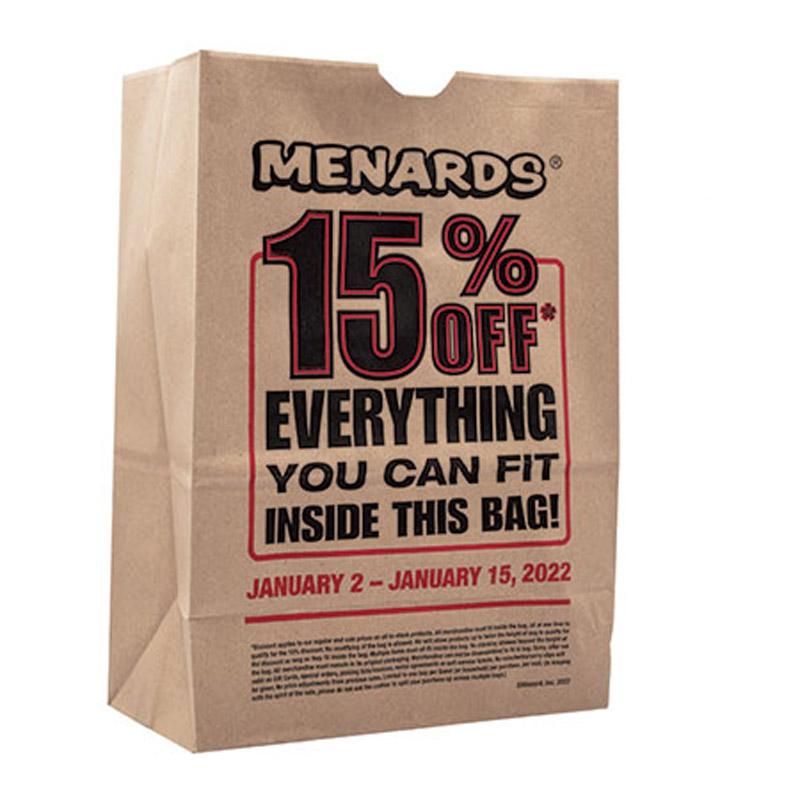 Menards Everything You Can Fit in a Bag for 15% Off