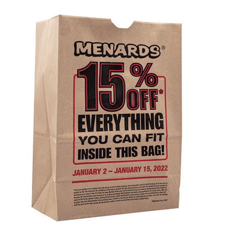 Menards Everything You Can Fit in a Bag for 15 Off