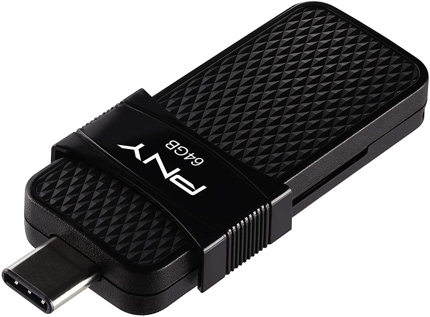 64GB PNY Duo Link USB 3.1 Type-C OTG Flash Drive for $12.99