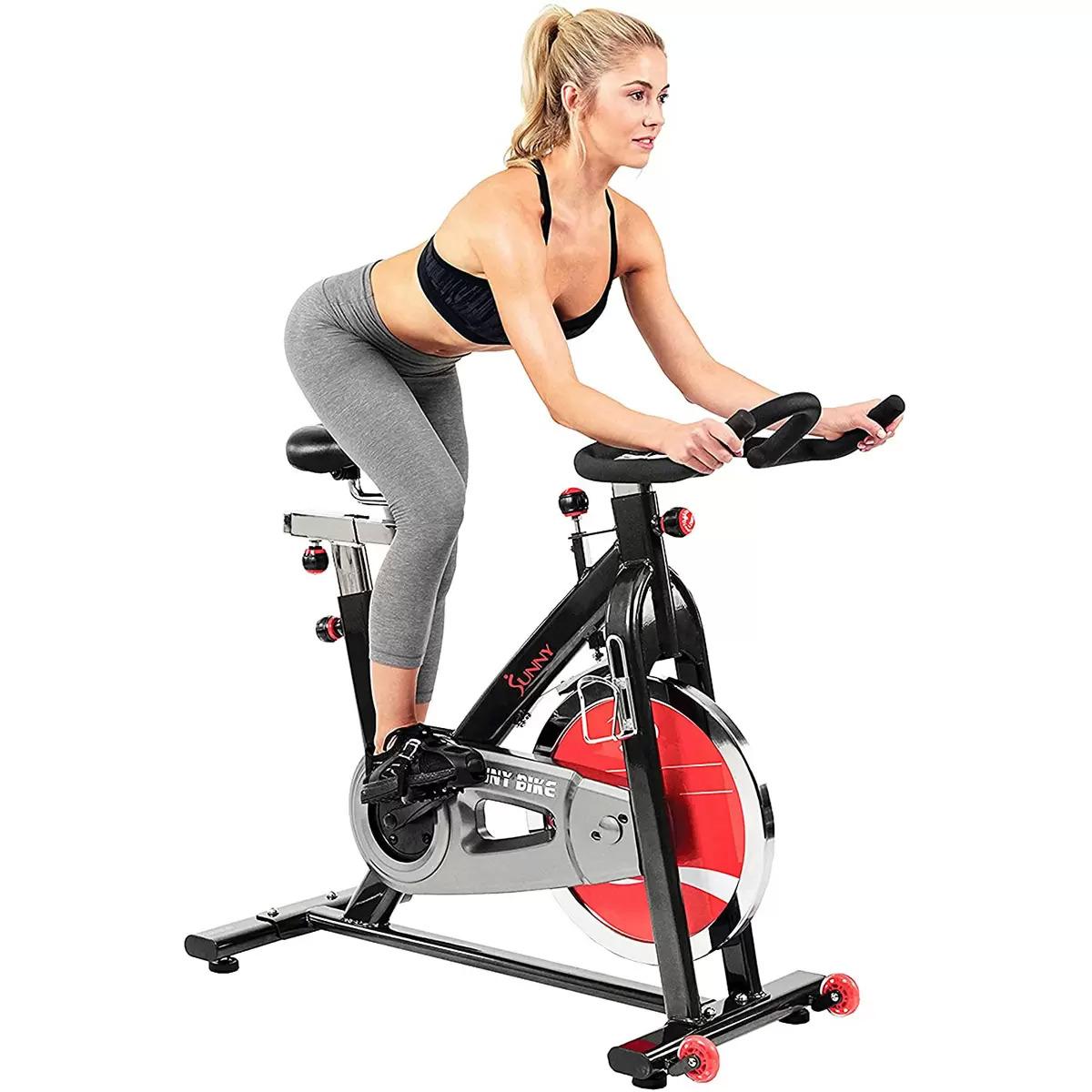 Sunny Health and Fitness Indoor Cycle Exercise Flywheel Bike for $144.38 Shipped