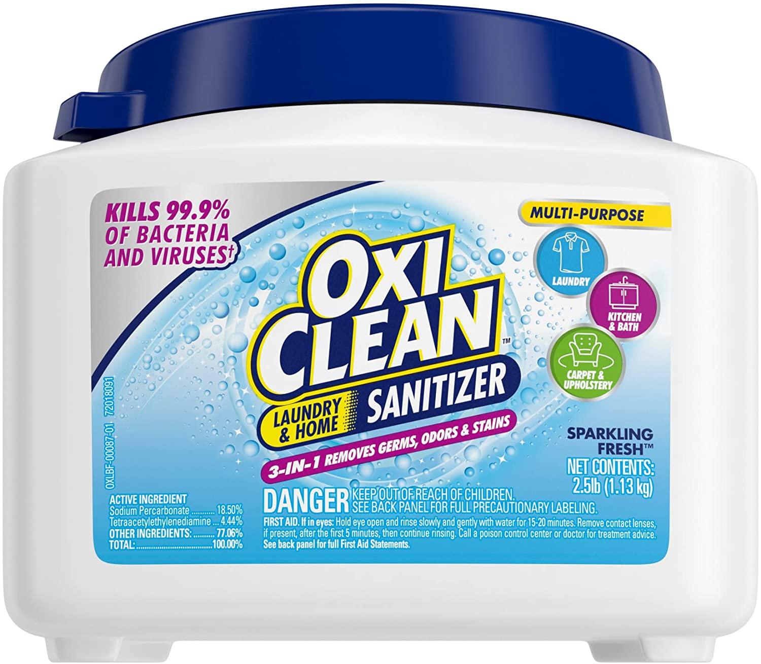 2.5lb OxiClean Powder Sanitizer for $5.59 Shipped