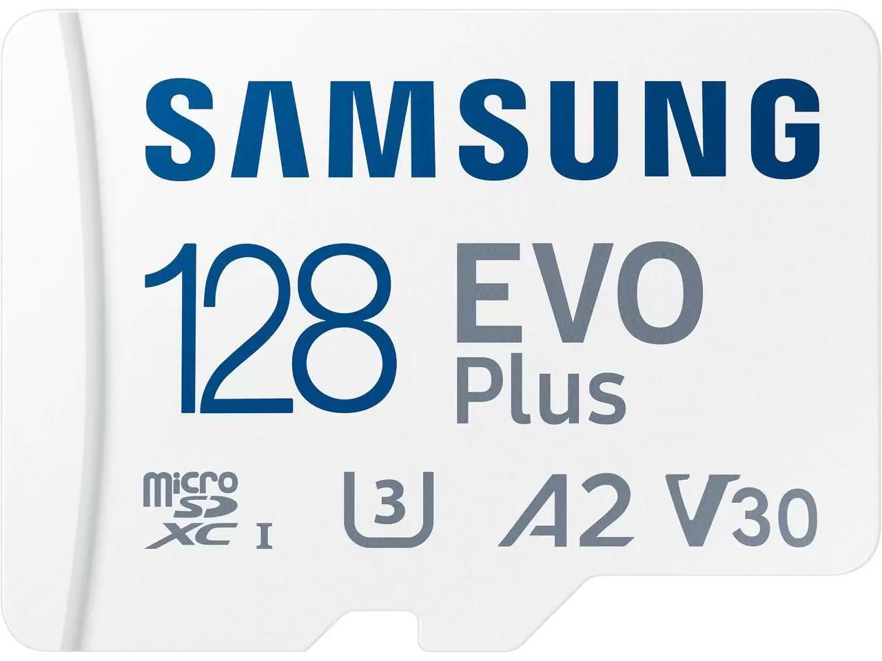 128GB Samsung EVO Plus microSDXC U3 Class 10 Memory Card for $14.99 Shipped