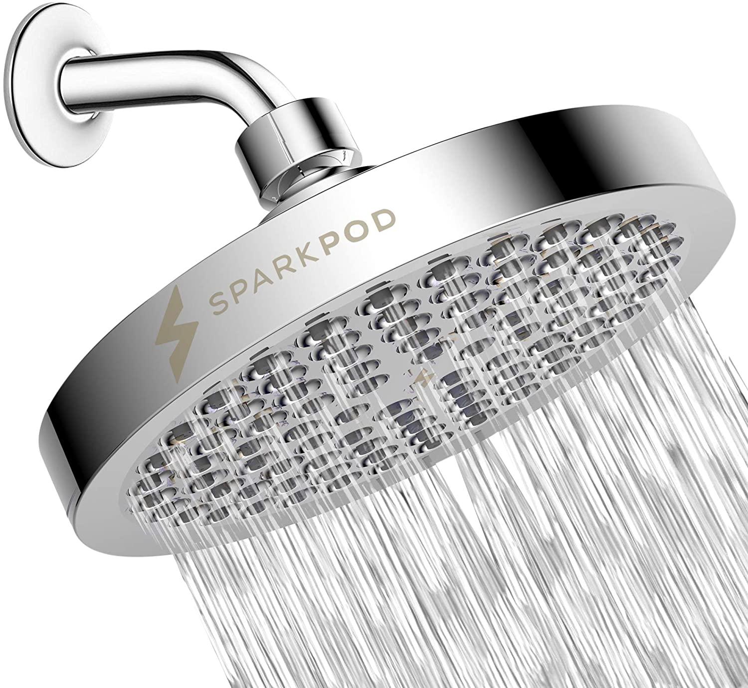 SparkPod High Pressure Rain Showerhead for $23.98