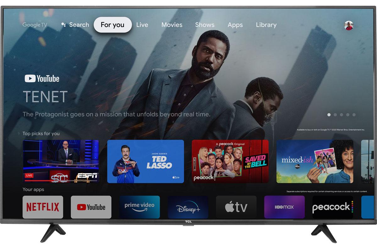 TCL 55in Class 4-Series LED 4K UHD Smart Google TV for $329.99 Shipped