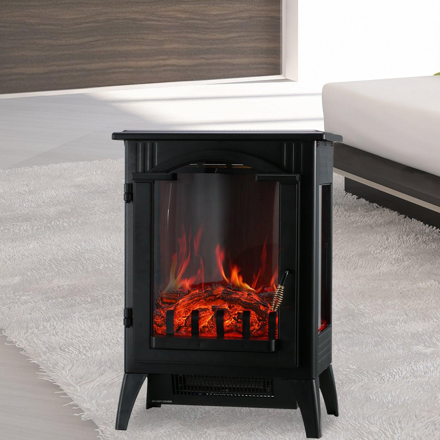 Ainfox 750W/1500W Standing Electric Fireplace for $40.60 Shipped