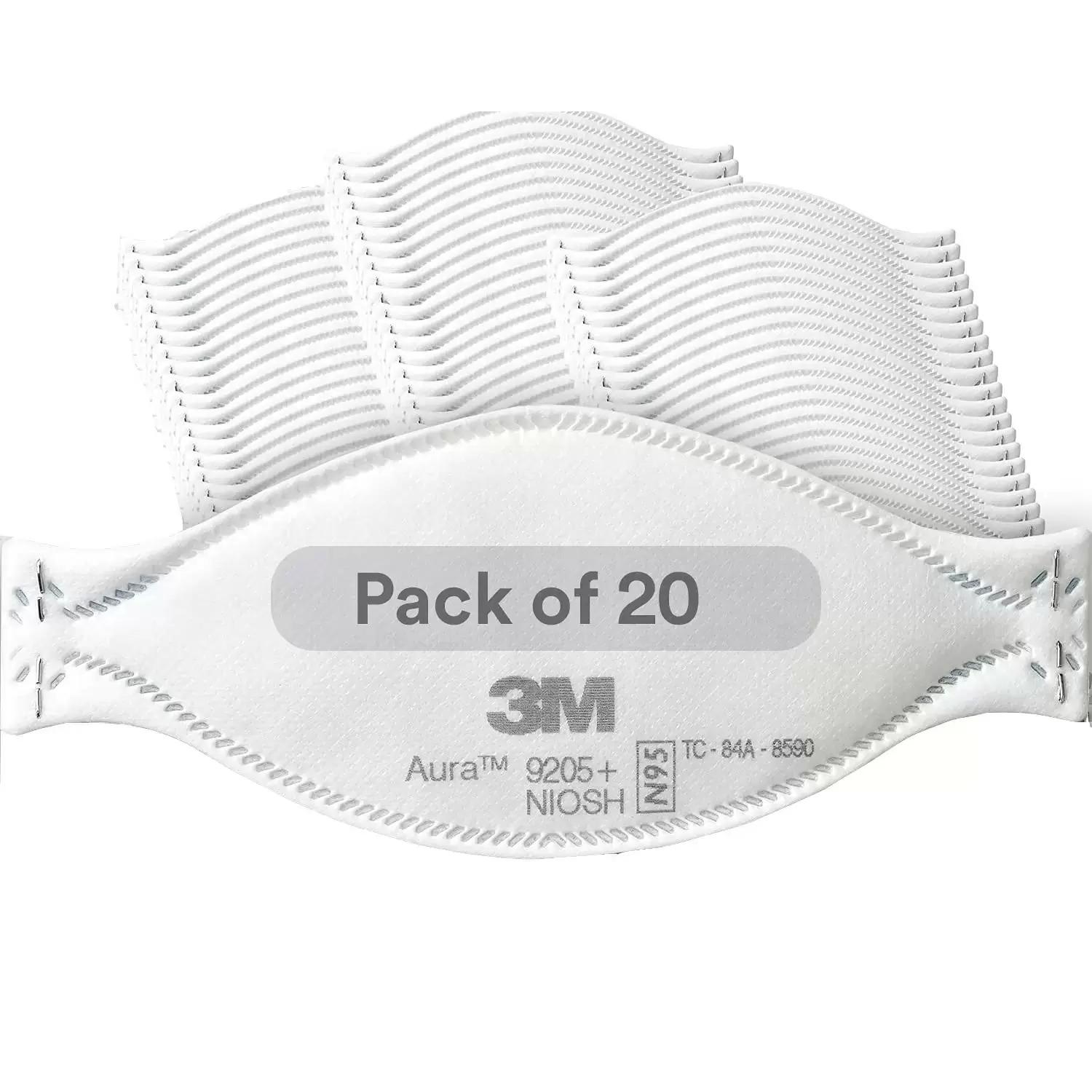  20 3M Aura N95 Foldable Particulate Respirators for $24.81 Shipped
