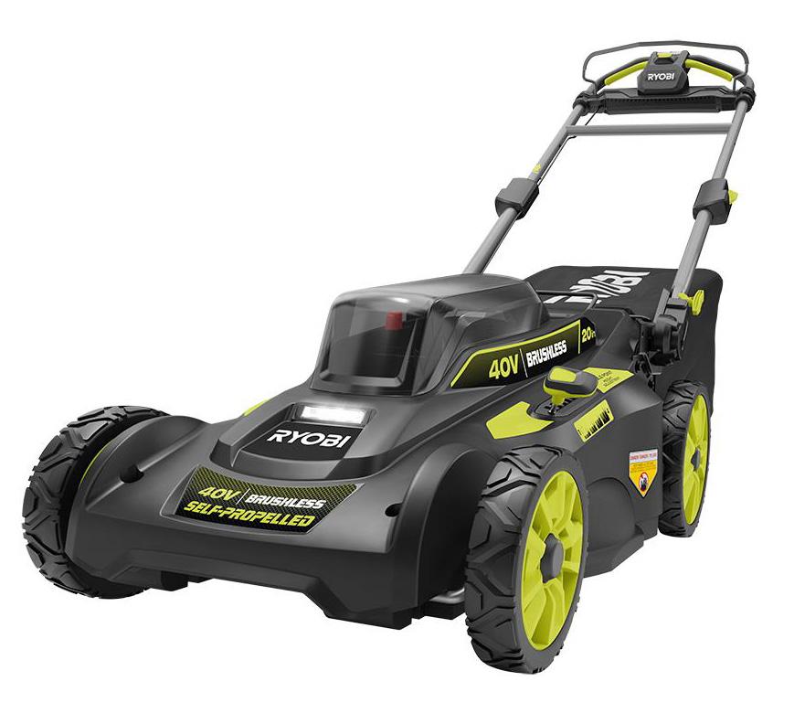  Ryobi 40 Volt Lithium-Ion 20in Cordless Lawn Mower for $174.98 Shipped